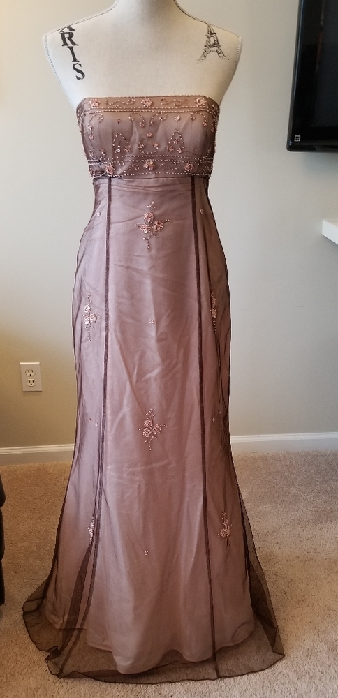 Strapless gown
